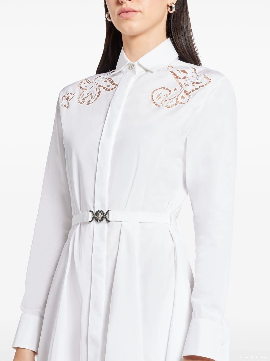 Cheap Versace Sangallo Women shirt embroidered dress 0424
